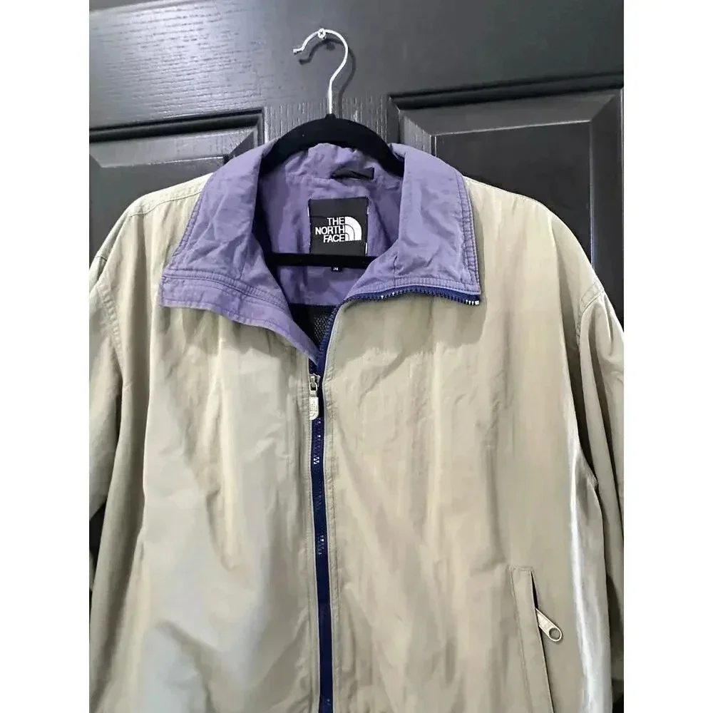 The North Face Beige Windbreaker Jacket Size Medium